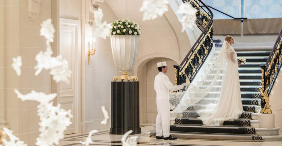Photo mariage escaliers